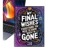 Cuaderno de tranquilidad - Planificador de deseos finales | Organizador de planificación de últimos deseos para mujeres, hombres, personas mayores, pacientes, padres mayores, cuidadores, escritores de