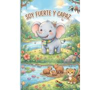 Cuaderno de Una Línea para Niños: Elefante: Libreta Escolar Infantil de una Línea - Con Frase Corta Positiva y Margen Tradicional - Tamaño 6x9 con 110 Páginas (Colección Cariñitos)