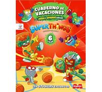 Cuaderno de Vacaciones juega y aprende Superthings Legends para 6 años