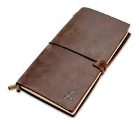 Cuaderno de viaje de cuero - ?Viajar? Diario de viaje recargable - Diario de cuero genuino hecho a mano para poetas viajeros. Como diario o...