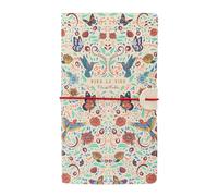 Cuaderno De Viaje De Frida Kahlo De Piel 11,7x19,6 Cm Viva La Vida Floral