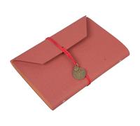 Cuaderno de viaje de tres pliegues de hojas sueltas, cuaderno de papelería de piel sintética, bloc de notas multiusos, cuaderno de recortes de 8 colores forrado