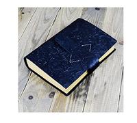 cuaderno de viaje, Diario de escritura en blanco de cuero retro A5 hecho a mano for estudiantes, viajeros, reuniones de oficina(B)