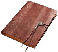 cuaderno de viaje, Diario minimalista retro tamaño A5 for estudiantes, viajeros, escritores, escuelas, oficinas y negocios.(F)
