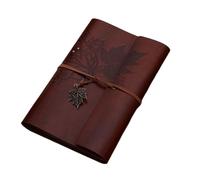 Cuaderno de viaje vintage A7/A6/A5, papel kraft, cuaderno de cuero kraft, carpeta de hojas sueltas, cuaderno retro, papelería para Mujeres y Hombres(Coffee,A7)