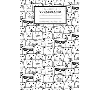 Cuaderno de vocabulario: Libro para registrar 2300 palabras de vocabulario | 2 columnas | 100 páginas | DIN A5 | Lindo panda kawaii