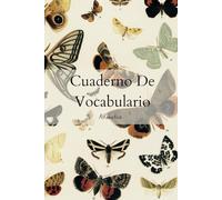Cuaderno De Vocabulario Para Completar: Organizador De Vocabulario Alfabético Con Una Hermosa Portada De Mariposas Vintage