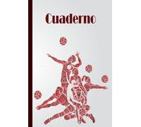 Cuaderno de voleibol: Cuaderno de voleibol, cuaderno de papel rayado para la escuela, estudiantes, regalo para niños, niños, niñas, adolescentes, cuaderno de voleibol, amante del voleibol