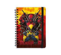Cuaderno Deadpool A5 REGALO DEL DÍA DE SAN VALENTÍN Tapa Dura Ecológico