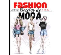 Cuaderno desiño de moda: 250 Figuras plantilla de maniquíes para dibujar ropa para diseñadores de moda y estilistas I 130 páginas - 8,5 * 11 en I