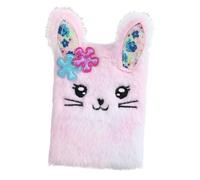 Cuaderno diario de felpa: diario infantil difuso con cubierta suave y brillante, libro de escritura secreto | El lindo diseño de animales fomenta la expresión creativa Ideal para cumpleaños, Navidad,