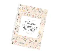 Cuaderno Diario De Planificación De Embarazo Con Páginas Espaciosas Para Registro Semanal Y Diario De Seguimiento Del Desarrollo Del Bebé