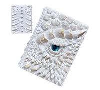 Cuaderno Dragon Eye - Resina y papel, cuaderno con tapa dura decorativa en relieve 6,1 x 1,57 x 7,4 pulgadas | Bloc de notas para diario de escritura y bocetos para diario, adorno para el hogar