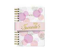 Cuaderno en espiral 14 x 21 cm - Vesta Gold - Burbujas