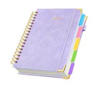 Cuaderno en espiral - Bloc de notas en espiral B5 | Cuadernos de 300 páginas | Bloc de notas grande B5 con pestañas divisoras desmontables | Apertura de 180 grados para estudiantes, profesores