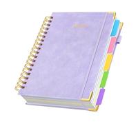 Cuaderno En Espiral Cuadernos De Diario Forrados B5 Con Rayas Universitarias Y Divisores Extraíbles | Bloc De Notas Grueso De 300 Páginas Para Estudiantes De Escuela, Profesores, Actas De Reuniones, T