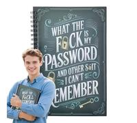 Cuaderno en espiral, portátil multifuncional con cubierta de contraseña humorística, cuaderno de notas encuadernado en espiral para la escuela, viajes, hogar, estudio, trabajo, escritura creativa y