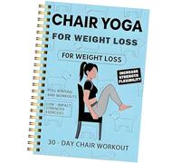 Cuaderno encuadernado con espirales para mujer, silla, yoga, pérdida de peso, planificador de ejercicios, diario de seguimiento de la salud, planificador de ejercicios