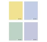 Cuaderno escolar Office Products A5, cuadriculado, 32 hojas, 60 g/m², colores surtidos, 8 unidades, artículo escolar, tipo escolar, arte a cuadros, formato A5, mezcla de colores