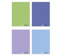 Cuaderno escolar Office Products A5 de 3 capas, 32 hojas, 60 g/m², mezcla de colores, 8 unidades, artículo escolar, formato A5, mezcla de colores, con 3 líneas/tipo escolar