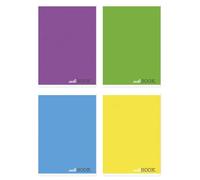 Cuaderno escolar Office Products A5 rayado, 96 hojas, 60 g/m², mezcla de colores, 4 unidades, artículo escolar, a rayas, formato A5, mezcla de colores, tipo escolar