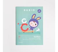 Escritura letra de imprenta +4 años Vol 2 | RUBIO | Trazos, números (1-7) y consonantes (Bb, Vv, Cc, Qq, Zz, Gg, Jj, Rr, Yy, Hh, Ññ, Kk, Xx, Ww) (Escritura con Letra de Imprenta RUBIO)