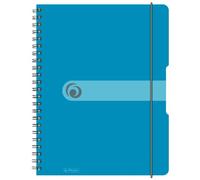 Cuaderno espiral A4 PP, 80h., Easy Orga to Go, cubierta azul