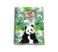 Cuaderno espiral A4 Tapa dura 100 hojas - WWF - Save the Planet