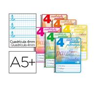Cuaderno espiral A5 cuadro pautado 4mm