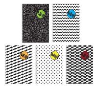Cuaderno espiral B&W liso, A4 - 80 hojas, varios tipos
