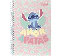 Cuaderno espiral B5 100 hojas cuadrícula Stitch Amor - COOLPACK