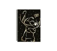 Cuaderno espiral B5 Gold Stitch 100 hojas - Cuaderno escolar cuadrícula 3 mm - CoolPack - Escritura y organización diaria
