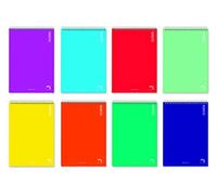 CUADERNO ESPIRAL CUARTO CUADRÍCULA 4X4 MM PARA ZURDOS, COLORES SURTIDOS