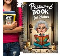 Cuaderno espiral genérico - Cuaderno de anillas impreso con personajes ancianos de dibujos animados, 72 páginas para estudiante derecho investigación trabajo aula, toma notas