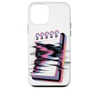 Cuaderno Espiral Glitch Estética Retro Bloc de Notas Estátic Carcasa para iPhone 12 mini