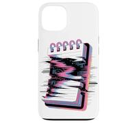 Cuaderno Espiral Glitch Estética Retro Bloc de Notas Estátic Carcasa para iPhone 13