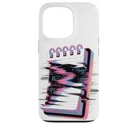 Cuaderno Espiral Glitch Estética Retro Bloc de Notas Estátic Carcasa para iPhone 13 Pro