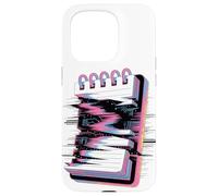 Cuaderno Espiral Glitch Estética Retro Bloc de Notas Estátic Carcasa para iPhone 15 Pro