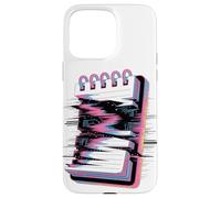 Cuaderno Espiral Glitch Estética Retro Bloc de Notas Estátic Carcasa para iPhone 15 Pro Max