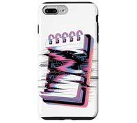 Cuaderno Espiral Glitch Estética Retro Bloc de Notas Estátic Carcasa para iPhone 7 Plus/8 Plus