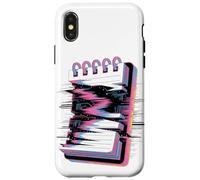 Cuaderno Espiral Glitch Estética Retro Bloc de Notas Estátic Carcasa para iPhone X/XS