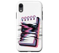 Cuaderno Espiral Glitch Estética Retro Bloc de Notas Estátic Carcasa para iPhone XR