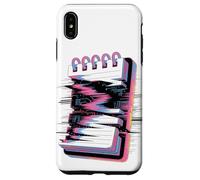 Cuaderno Espiral Glitch Estética Retro Bloc de Notas Estátic Carcasa para iPhone XS Max