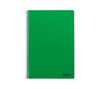 Cuaderno espiral liderpapel a4 smart tapa blanda 80h 75gr rayado horizontal con margen color verde