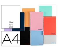 Cuaderno espiral liderpapel a4 wonder tapa plastico 80h 90 gr liso - unidad-