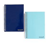Cuaderno espiral liderpapel bolsillo doceavo smart tapa blanda 80h 60gr cuadro 4mm colores surtidos - BQ05