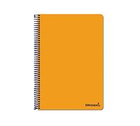 Cuaderno espiral Liderpapel folio smart tapa blanda 80 hojas 60gr cuadro 4mm con margen color naranja - unidad -.