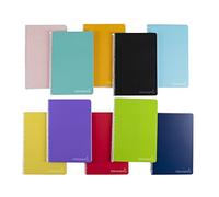 Cuaderno espiral liderpapel folio witty tapa dura 80h 75gr cuadro 3mm con margen colores surtidos