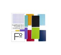 Cuaderno espiral liderpapel folio witty tapa dura 80h 75gr cuadro 3mm con margen colores surtidos
