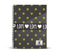 Cuaderno Espiral MARTINA Grey, Din-A4 Cuadros 5 mm.